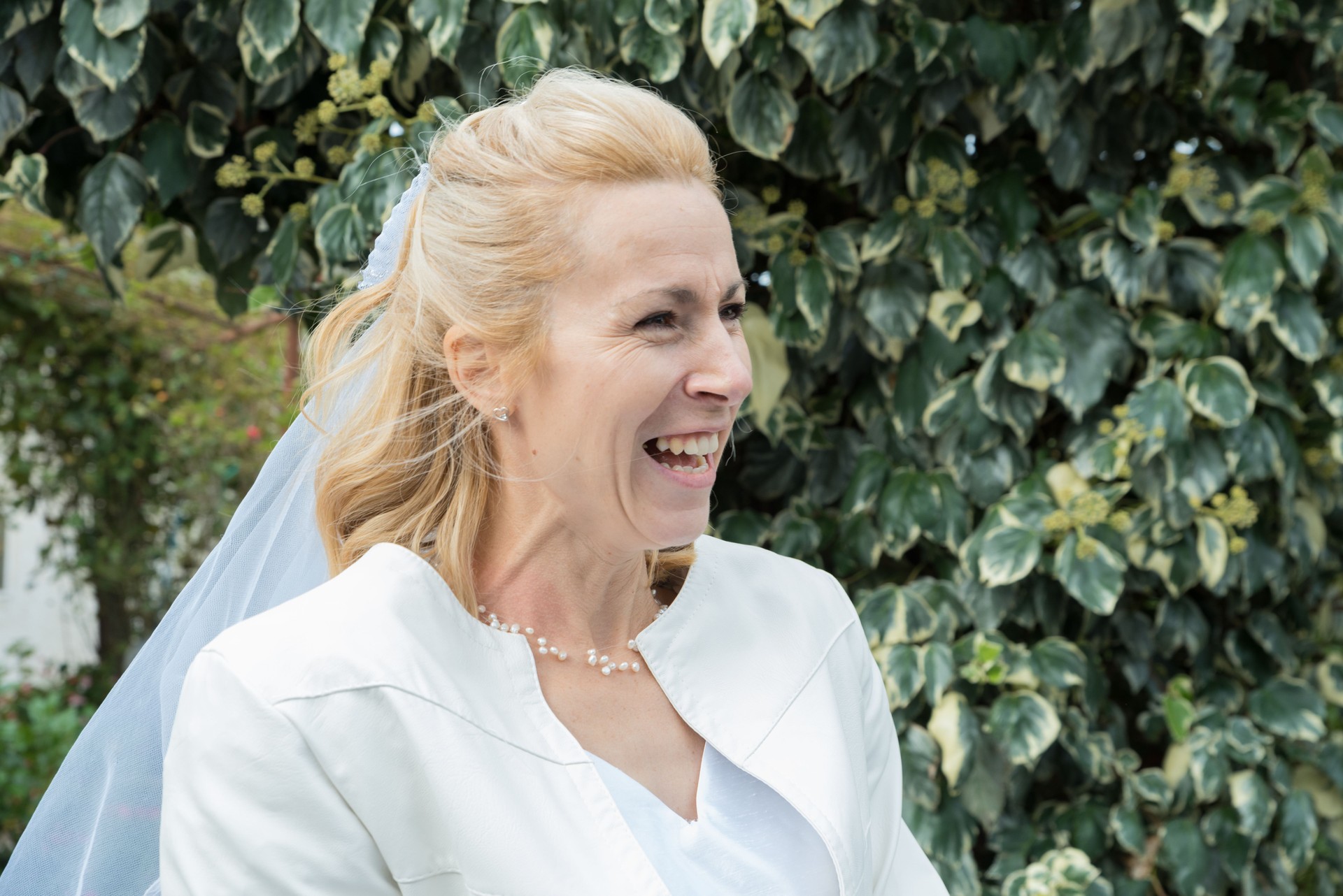 Portrait of Smiling Bride